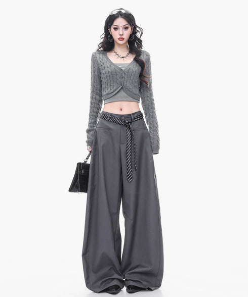 Structured Volume Wide Pants