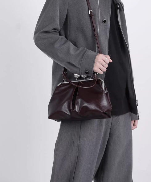 Metal Clasp Soft Bag