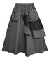 Layered Mesh Flap Skirt