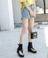 Strap Edge Platform Sandal