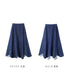 Curve Cut Denim Skirt