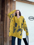 Abstract Dye Oversized Knit Top