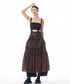 Tiered Mesh Belt Skirt