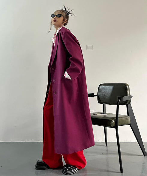 Magenta Long Coat