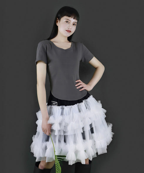 Cascade Ruffle Skirt