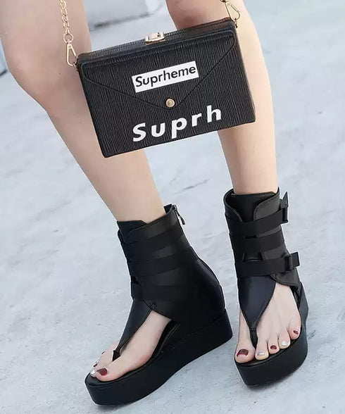 Strap Edge Platform Sandal