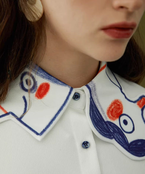 Doodle Collar Blouse