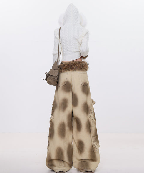 Dust Wash Multi Pocket Wide Pants