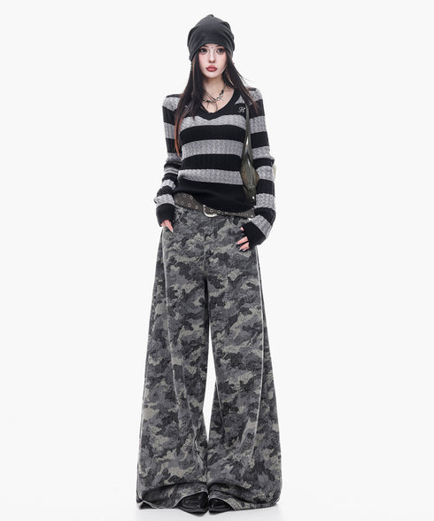 Shadow Camo Wide Pants