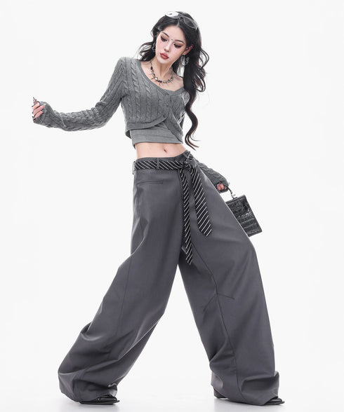 Structured Volume Wide Pants