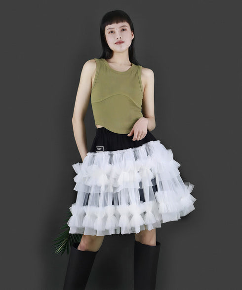 Cascade Ruffle Skirt
