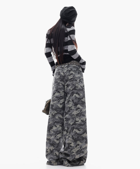 Shadow Camo Wide Pants