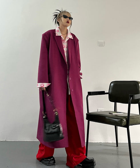 Magenta Long Coat