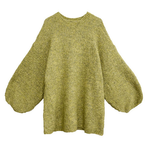 Balloon Sleeve Knit Top