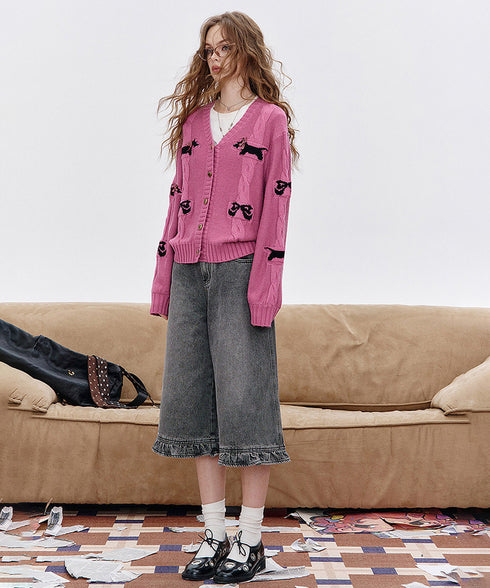 Ribbon Terrier Cardigan