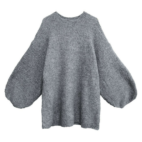 Balloon Sleeve Knit Top