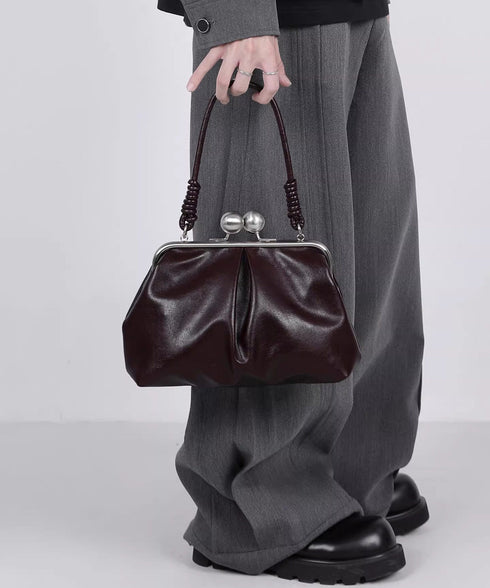 Metal Clasp Soft Bag