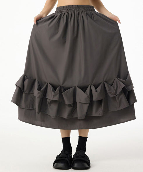 Frill Curve Skirt