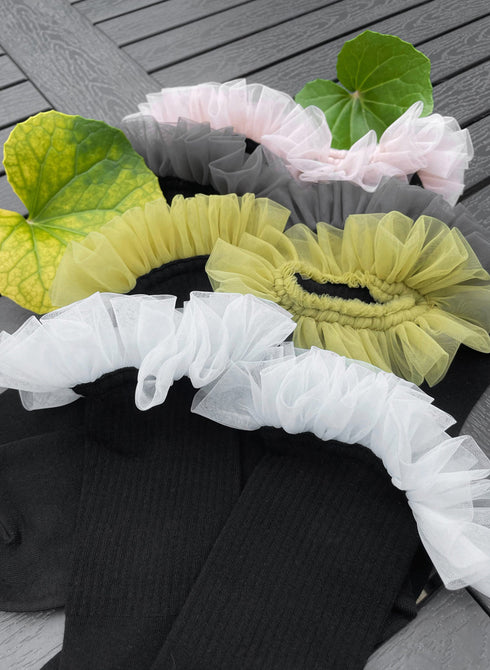 Halo Frill Rib Socks