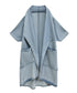 Washed Long Denim Coat