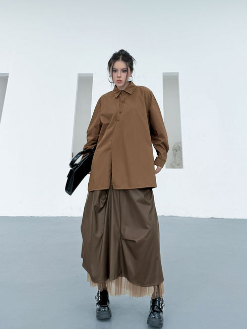 Glitter Knit Vest&Minimal Layered Shirt Series