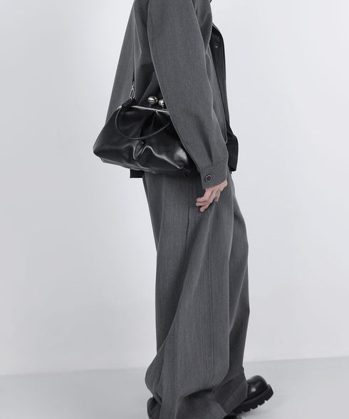 Metal Clasp Soft Bag