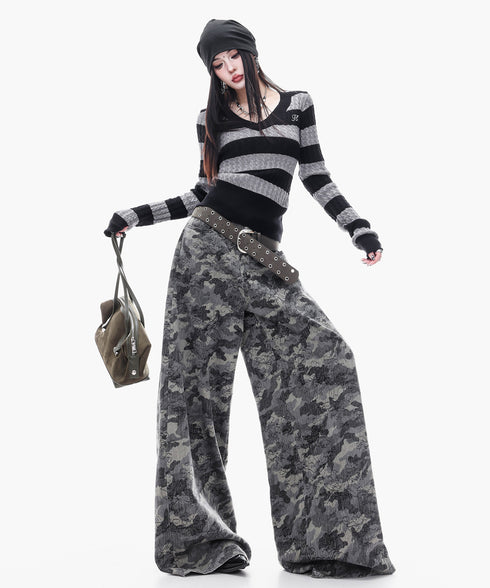 Shadow Camo Wide Pants