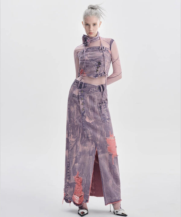 Striped Hood Drape Top