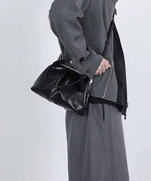 Metal Clasp Soft Bag