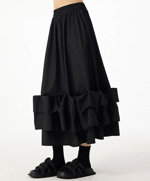 Frill Curve Skirt