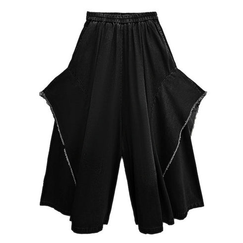 Frayed Flare Wide Pants