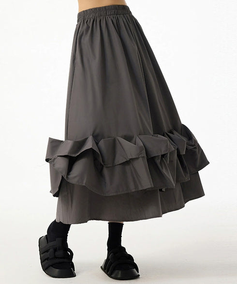 Frill Curve Skirt