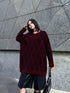 Geometric Pattern Knit Sweater