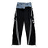 Hybrid Denim Lace Track Pants