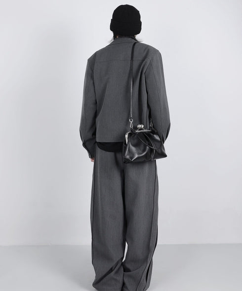 Metal Clasp Soft Bag