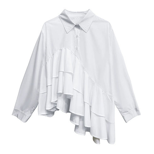 Cascade Layer Frill Blouse