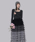Cascade Frill Long Skirt