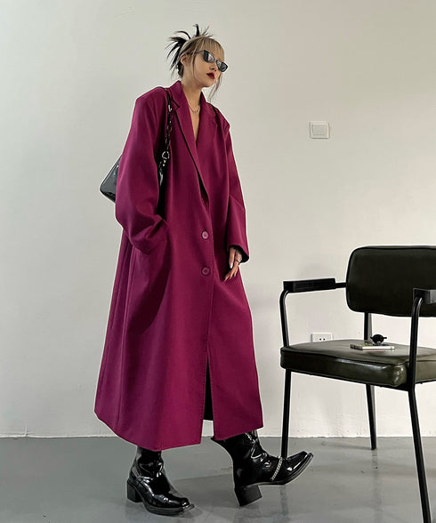 Magenta Long Coat