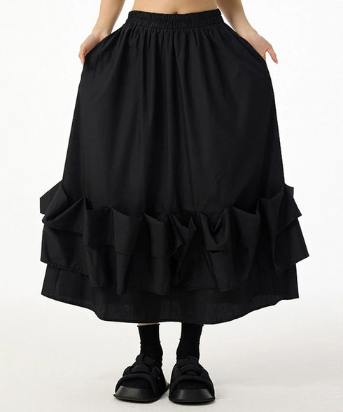 Frill Curve Skirt