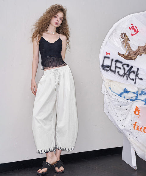 Cloud Hem Balloon Pants