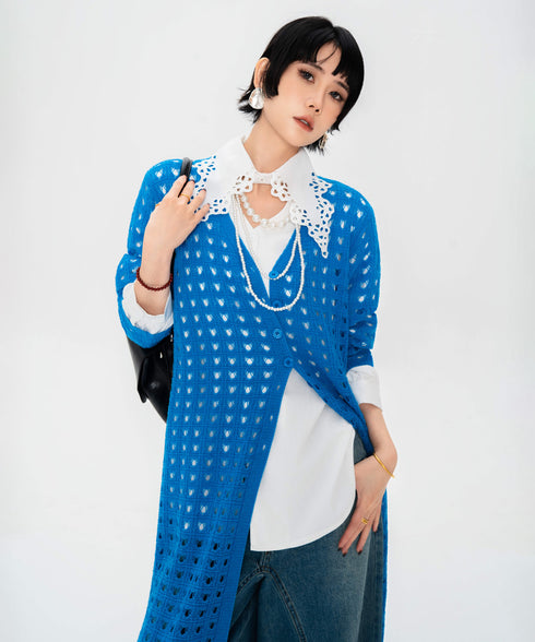 Lace Collar Volume Sleeve Blouse