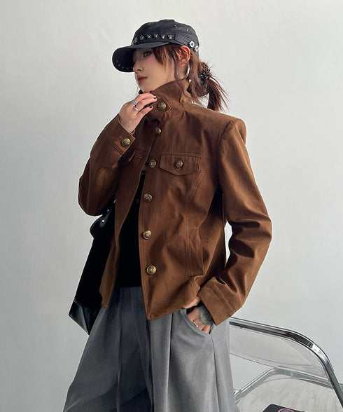 Raised Collar Jacket