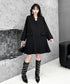 Pleated Hem Tailored Jacket Dress