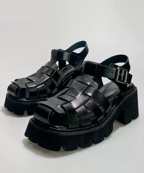 Chunky Buckle Fisher Sandals