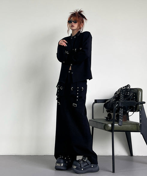 Utility Pocket Jacket&Cargo Long Skirt Series