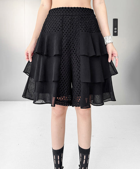 Open Frame Blouse & Shorts Co-ord