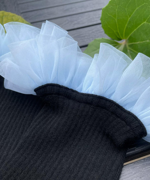 Halo Frill Rib Socks