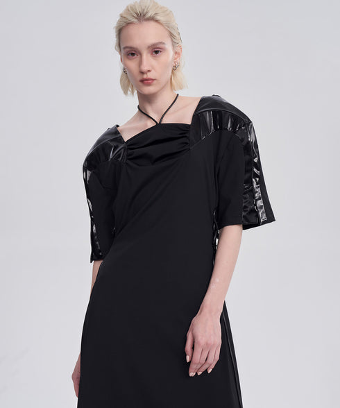 Gloss Panel Strap Dress