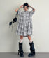 Star Monochrome Check Dress