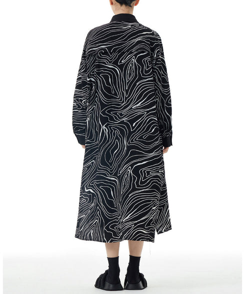 Contour Line Pocket Dress